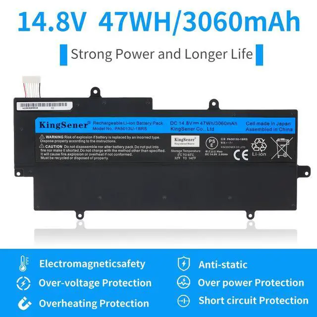 Alt view image 5 of 7 - KingSener PA5013U-1BRS PA5013U Laptop Battery Notebook Batteries for Toshiba Portege Z830 Z835 Z930 Z935 Ultrabook PA5013 14.8V 3060mAh Free Tool