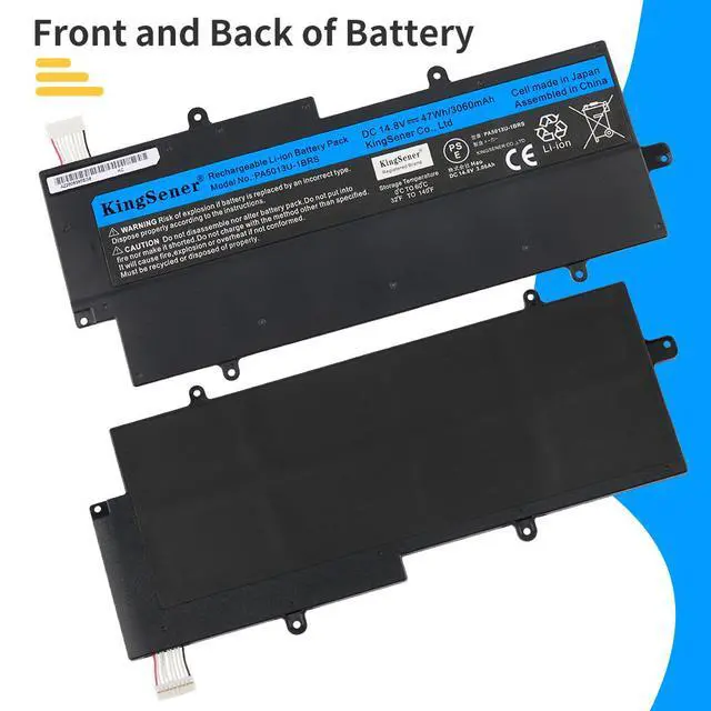 Alt view image 7 of 7 - KingSener PA5013U-1BRS PA5013U Laptop Battery Notebook Batteries for Toshiba Portege Z830 Z835 Z930 Z935 Ultrabook PA5013 14.8V 3060mAh Free Tool