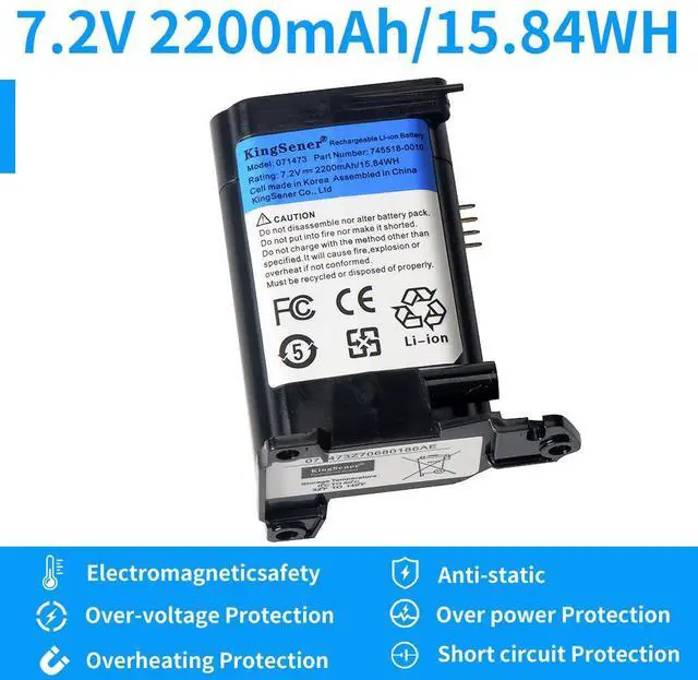 Alt view image 6 of 7 - KingSener 071473 071471 745518-0010 bluetooth speaker Battery for Bose SoundLink Revolve Speaker 7.2V 2200mAh/15.84WH