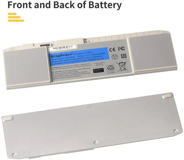 Alt view image 7 of 7 - KingSener VGP-BPS30 Laptop Battery For SONY SVT11 SVT13 T11 T13 SVT131 SVT131A11T SV-T1115FD SV-T1113FGS SV-T1115FG SV-T13117ECS BPS30 11.1V 4050mAh