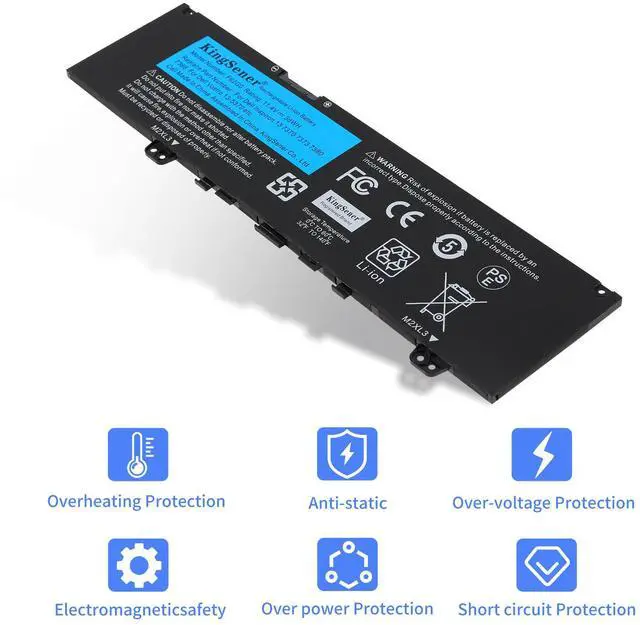 Alt view image 5 of 7 - Kingsener F62G0 11.4V 38WH Laptop battery For DELL Inspiron 13 5370 7370 7373 7380 7386 Vostro 5370 RPJC3 39DY5