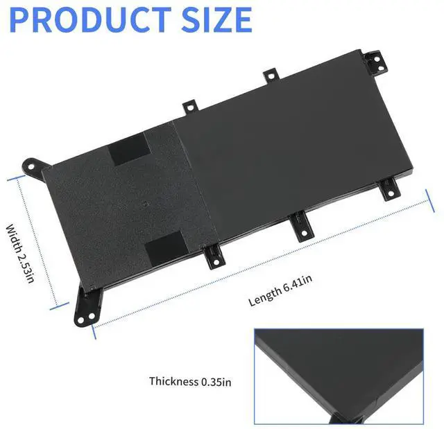 Alt view image 2 of 7 - KingSener C21N1347 New Laptop Battery For ASUS X554L X555 X555L X555LA X555LD X555LN X555MA 2ICP4/63/134 C21N1347
