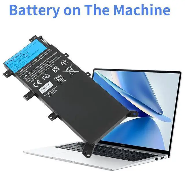 Alt view image 7 of 7 - KingSener C21N1347 New Laptop Battery For ASUS X554L X555 X555L X555LA X555LD X555LN X555MA 2ICP4/63/134 C21N1347