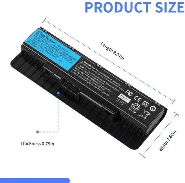Alt view image 2 of 6 - KingSener A32N1405 Laptop Battery Notebook Battery for ASUS ROG N551 N751 N751JK G551 G771 G771JK GL551 GL551JK GL551JM G551J G551JK G551JM G551JW