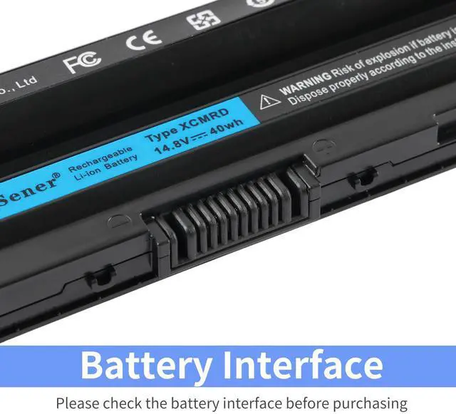 Alt view image 4 of 7 - KingSener 2800mAh 40WH XCMRD Laptop Battery for DELL Inspiron 3421 3721 5421 5521 5721 3521 5537 Vostro 2421 2521 Notebook battery