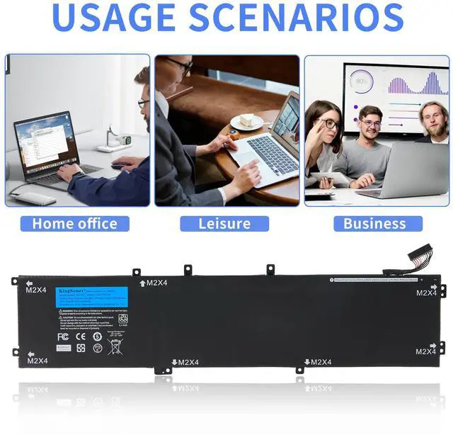Alt view image 4 of 7 - KingSener New 11.4V 97WH 6GTPY Laptop Battery Notebook Batteries for DELL Precision 5520 5530 for DELL XPS 15 9570 9560 Series Replacement