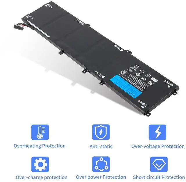 Alt view image 7 of 7 - KingSener New 11.4V 97WH 6GTPY Laptop Battery Notebook Batteries for DELL Precision 5520 5530 for DELL XPS 15 9570 9560 Series Replacement