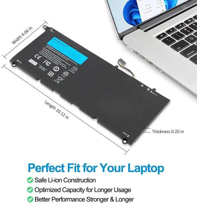 Alt view image 5 of 7 - Kingsener PW23Y Notebook Replacement New Laptop Battery for DELL XPS 13 9360 Series RNP72 TP1GT PW23Y 7.6V 60WH