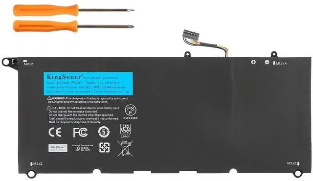 Main image of Kingsener PW23Y Notebook Replacement New Laptop Battery for DELL XPS 13 9360 Series RNP72 TP1GT PW23Y 7.6V 60WH