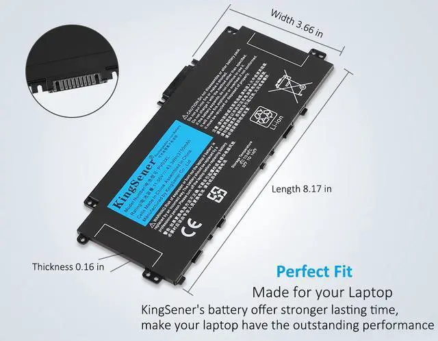 Alt view image 5 of 7 - Kingsener PV03XL PP03XL Laptop Battery For HP Pavilion x360 13-BB 14-DV 14-DW 14M-DW 14-DK HSTNN-LB8S HSTNN-DB9X HSTNN-OB1P M01118-421 M01144-005 M01118-AC1 TPN-Q243 TPN-Q244