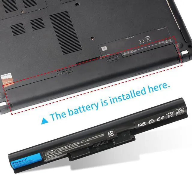 Alt view image 7 of 7 - KingSener VGP-BPS35A Laptop Battery For Sony BPS35 VGP-BPS35 For VAIO Fit 14E VAIO Fit 15E Series SVF1421X2EB SVF15217SC 2670mAh 40WH