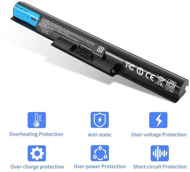 Alt view image 5 of 7 - VGP-BPS35A VGP-BPS35 Laptop Battery Replacement for Sony VAIO E341239 SVF152C29M SVF142C29M SVF1521A1EW 3400mAh 50WH