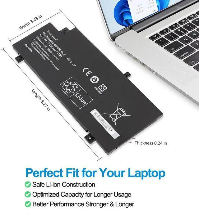 Alt view image 5 of 6 - KingSener VGP-BPS34 Laptop Battery For SONY Vaio Fit 15 Touch SVF15A1ACXB SVF15A1ACXS SVF14A BPS34 VGP-BPL34 3650mAh