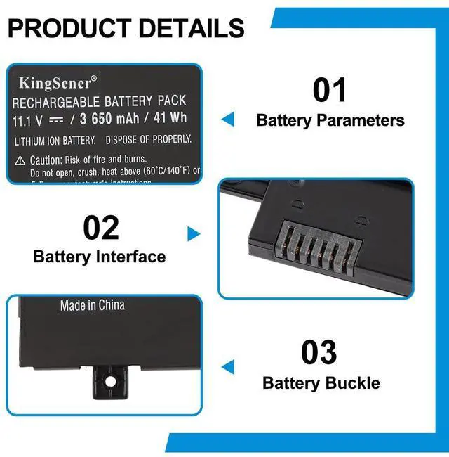 Alt view image 6 of 6 - KingSener VGP-BPS34 Laptop Battery For SONY Vaio Fit 15 Touch SVF15A1ACXB SVF15A1ACXS SVF14A BPS34 VGP-BPL34 3650mAh