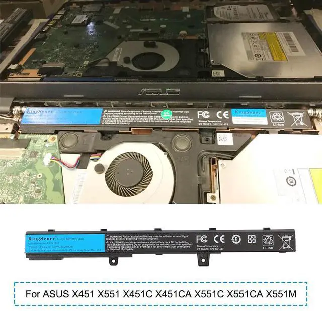 Alt view image 7 of 7 - KingSener A31N1319 Battery For Asus R512 R512C R512CA F551 F551C F551M D550 D550C D550CA 33WH