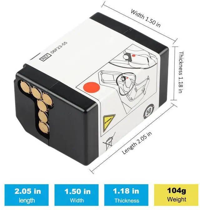 Alt view image 3 of 6 - KingSener 06F23-55 NiMH Battery For Abbott AN-500 i-STAT 1 i-STAT 300-G Blood Analyzer