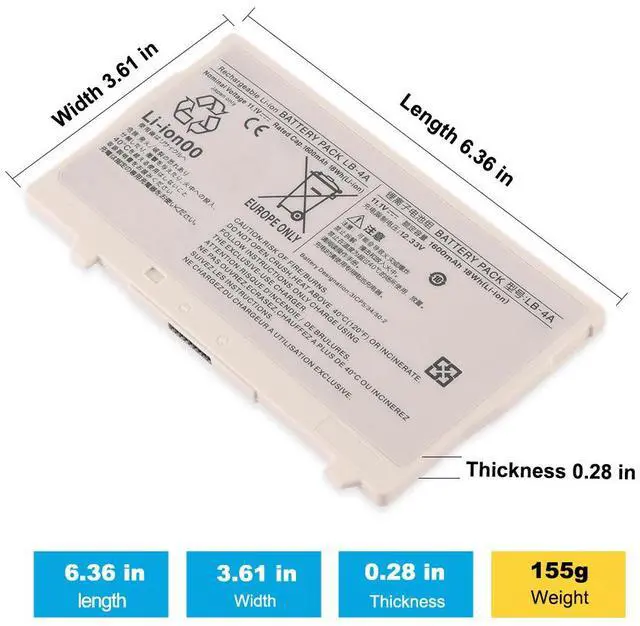 Alt view image 3 of 7 - KingSener LB-4A Replacement Battery For Canon CXDI-710C Wireless Flat Panel Detectors WM5A11 AX-C4343W