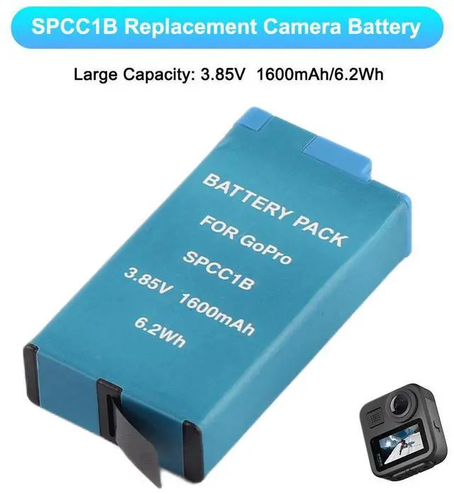 Alt view image 2 of 7 - KingSener SPCC1B Replacement Battery For 360° Action Camera GoPro MAX