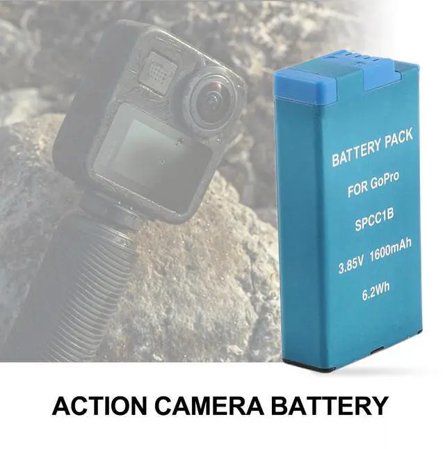 Alt view image 5 of 7 - KingSener SPCC1B Replacement Battery For 360° Action Camera GoPro MAX