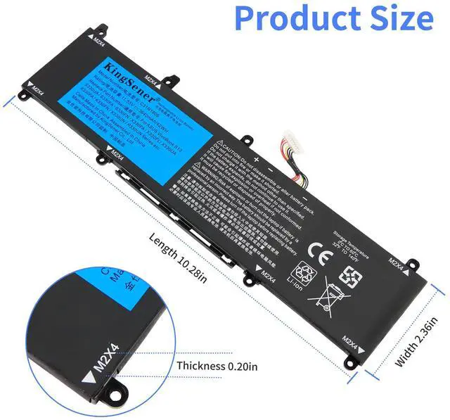 Alt view image 2 of 7 - KingSener C31N1806 Laptop Battery For Asus VivoBook S330F S330UA X330FA X330FL X330UA K330FA R330UN 42Wh/3640mAh