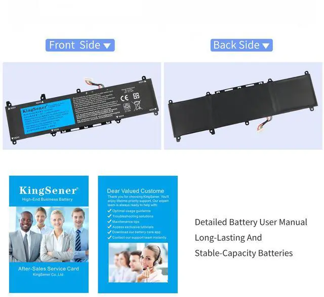 Alt view image 7 of 7 - KingSener C31N1806 Laptop Battery For Asus VivoBook S330F S330UA X330FA X330FL X330UA K330FA R330UN 42Wh/3640mAh