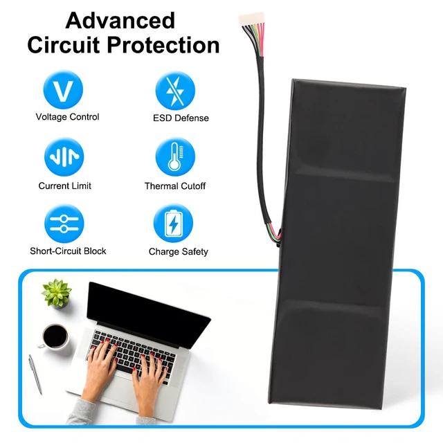 Alt view image 2 of 7 - KingSener GNC-J40 Laptop Battery For Gigabyte P34W V3 P34W V5 P34K V7 P34K V5 Series 961TA013F 4030mAh/61.25Wh