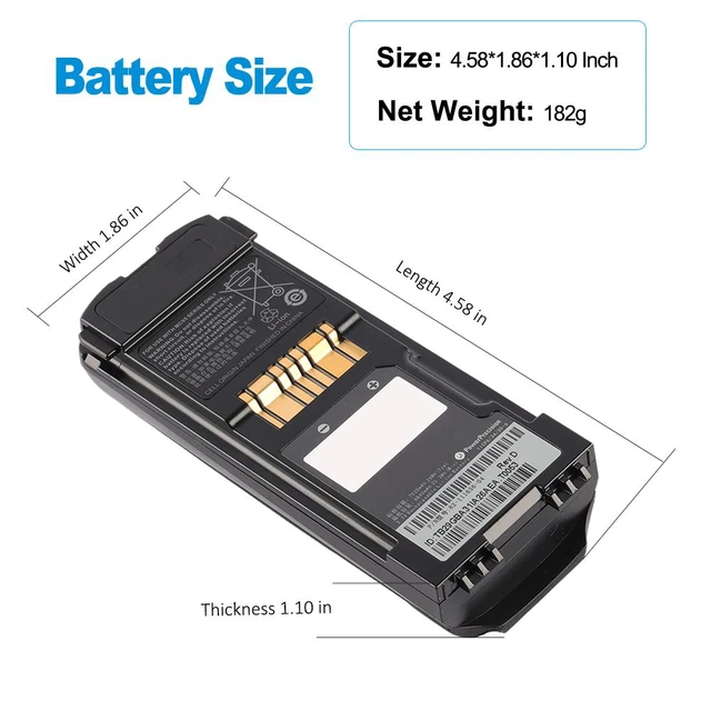 Alt view image 3 of 7 - KingSener 82-111636-04 Battery for Zebra Symbol MC9500 Mobile Computer 7020mAh 3.7V 26Wh