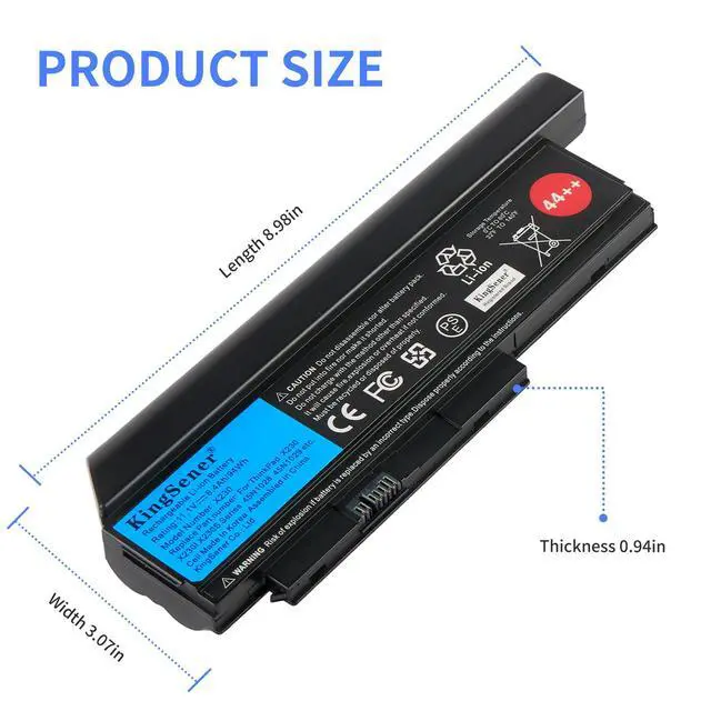 Alt view image 2 of 6 - KingSener X230 94Wh Laptop Battery For Lenovo Thinkpad X230i X230S
45N1024 45N1024 45N1028 45N1029 45N1020