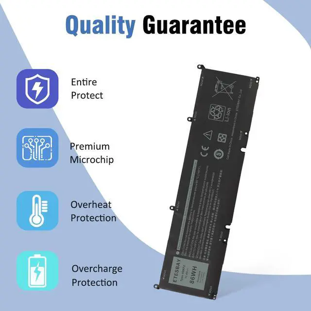 Alt view image 5 of 7 - 69KF2 Laptop Battery For Dell XPS 15 9500 P91F P91F001 M15 R3 R4 P87F P87F002 P87F003 M17 R3 R4 P45E