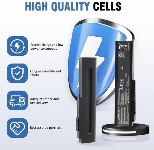Alt view image 3 of 7 - KingSener A32-N61 Battery 56Wh For ASUS N61 N61J N61D N61V N61VG N61JA N61JV M50S N43S N43JF N43JQ N53 N53S N53SV