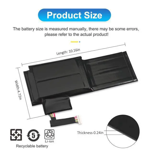 Alt view image 4 of 7 - BTY-L76 Laptop Battery For MSI GS70 MS-1771 MS-1772 MS-1774 2QC-019XCN For Medion Erazer X7615 X7613 5400mAh