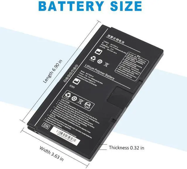 Alt view image 3 of 7 - KingSener BATTERY-X Replacement Battery for Fujifilm iRay Mars1417XF-GSIa Mars1717XF-CSI Mars1417XF-CSI 3500mAh