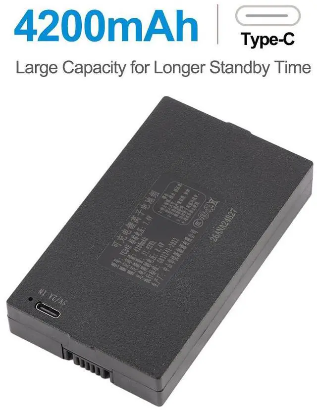 Alt view image 2 of 7 - KingSener YC04E 4200mAh Replacement Battery For Smart Door Lock