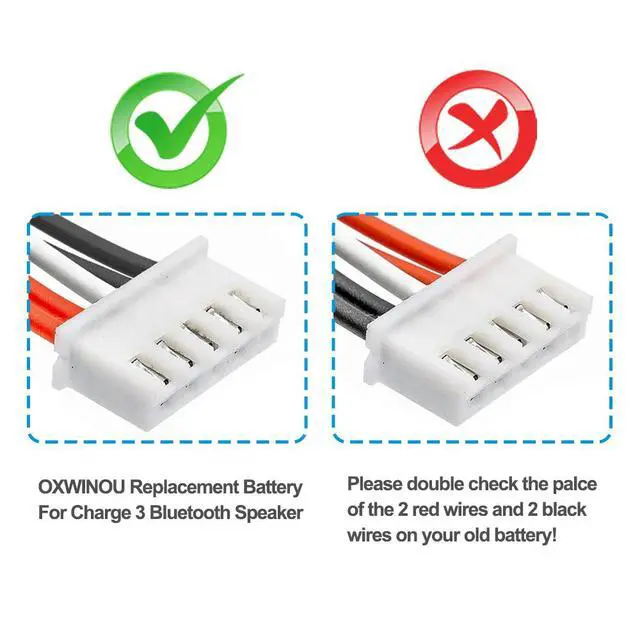 Alt view image 7 of 7 - KingSener GSP1029102A Battery for JBL Charge 3 Bluetooth Speaker -6000mAh 3.7V Replacement