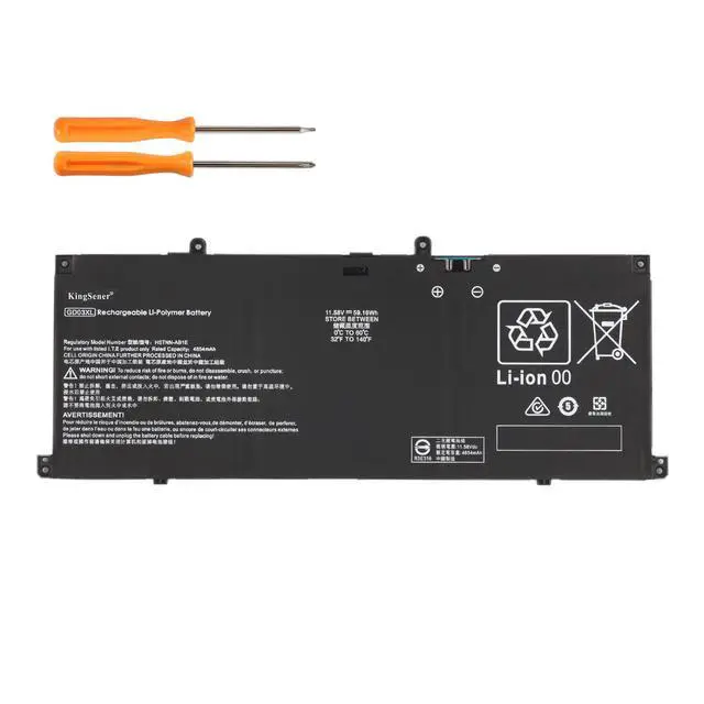 Main image of KingSener GD03XL Replacement Battery for HP Envy x360 14 OmniBook X 14 EliteBook Ultra G1q 59.16Wh
