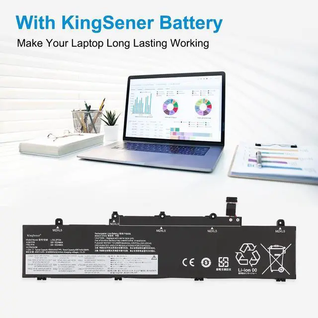 Alt view image 4 of 7 - KingSener L20L3PD4 Laptop Battery For Lenovo Thinkpad E14 Gen3/ E15 Gen3 2021 E14 Gen4