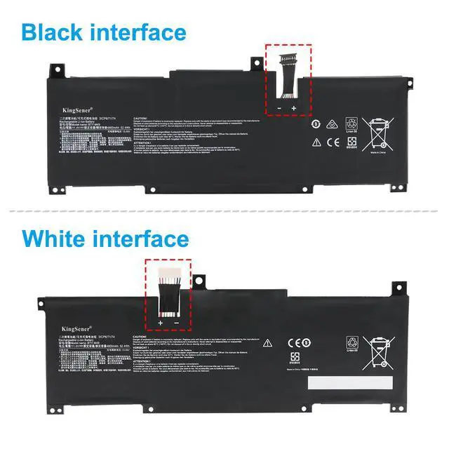 Alt view image 7 of 7 - Kingsener BTY-M49 Laptop battery For Prestige 14 A10SC-057RU A10SC-009 A10RB-015CN i7-10710U A10RAS A10M MS-14C1 MS-14D1 52.4WH