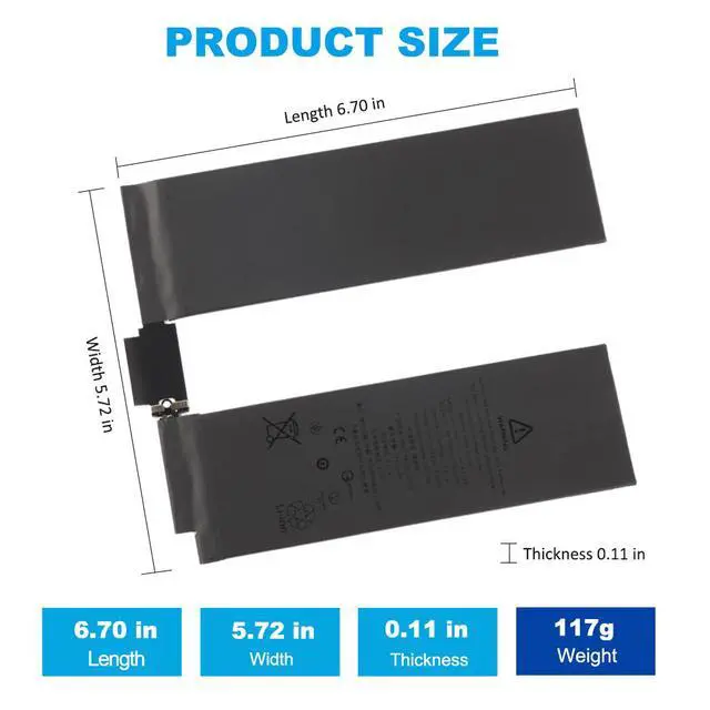 Alt view image 4 of 7 - KingSener A2224 Tablet Battery For ipad Pro 11 2020 A2228 A2068 A2230 11 Pro 2rd 2th