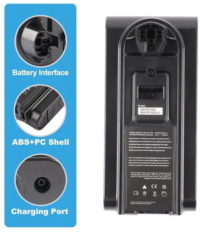 Alt view image 5 of 7 - KingSener XBATR725SLEU Replacement Battery For Shark Vacuum Cleaner IZ862H IZ840H UZ865H