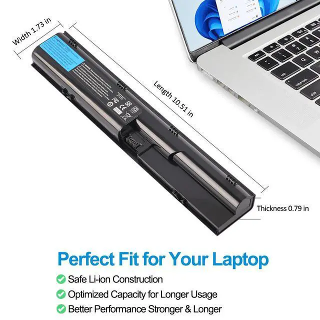 Alt view image 5 of 7 - KingSener PR06 Replacement Battery For HP Probook 4431s 4435s 4436s 4441s 4446s 10.8V 56Wh