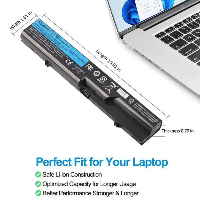 Alt view image 5 of 7 - KingSener PH06 Laptop Battery For HP Compaq 320 321 325 326 Series 10.8V 47Wh