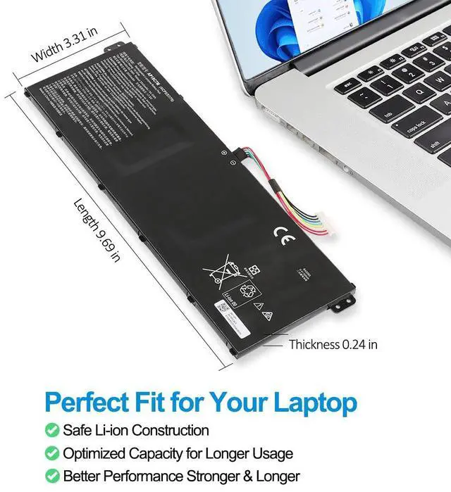 Alt view image 5 of 7 - KingSener AP18C7M Battery Replacement for Acer Swift 3 SF313-52 SF313-53 SF316-51 Swift 5 SF514