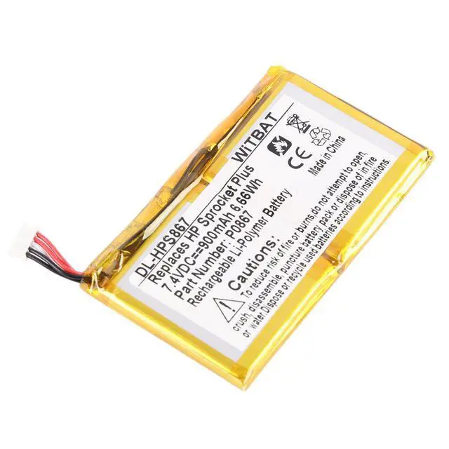 Alt view image 4 of 7 - KingSener P0867 Replacement Battery For HP Pocket Printer Plus