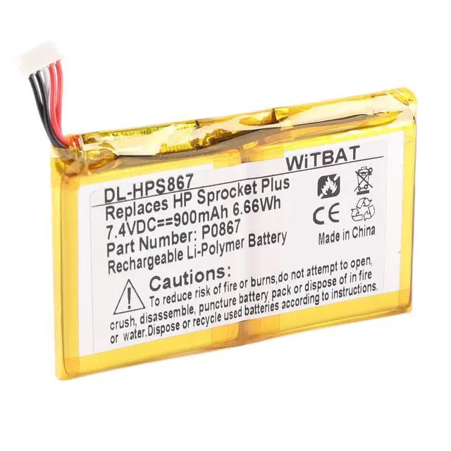 Alt view image 6 of 7 - KingSener P0867 Replacement Battery For HP Pocket Printer Plus