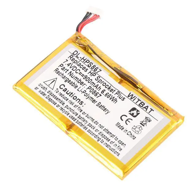 Alt view image 5 of 7 - KingSener P0867 Replacement Battery For HP Pocket Printer Plus