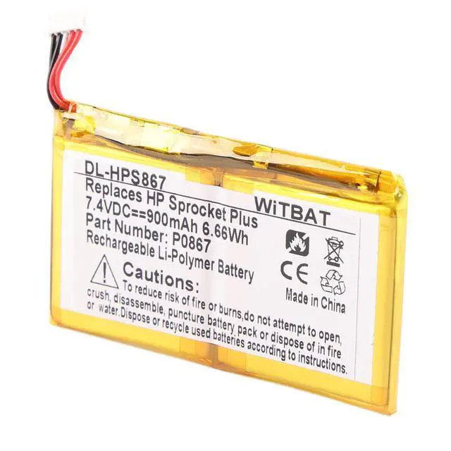 Alt view image 7 of 7 - KingSener P0867 Replacement Battery For HP Pocket Printer Plus