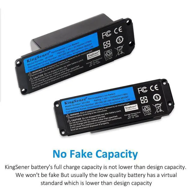 Alt view image 3 of 7 - KingSener 061384 Speaker Battery for BOSE SoundLink Mini I 7.4V 2230mAh