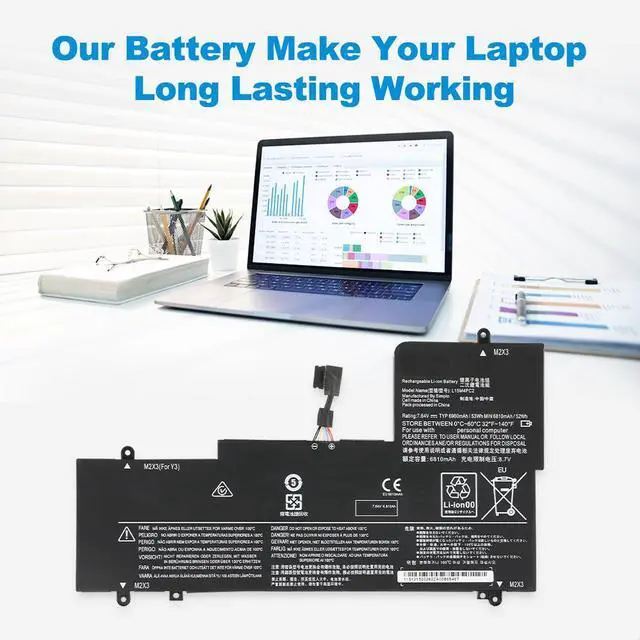 Alt view image 4 of 7 - KingSener L15M4PC2 Battery for Lenovo Yoga 710-14ISK 710-14IKB 710-15IKB 53Wh 7.64V