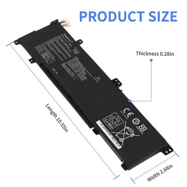 Alt view image 2 of 7 - KingSener B31N1429 Battery For ASUS A501LB A501LX A501UX R516LB R516LX R516UX V502LB 48WH
