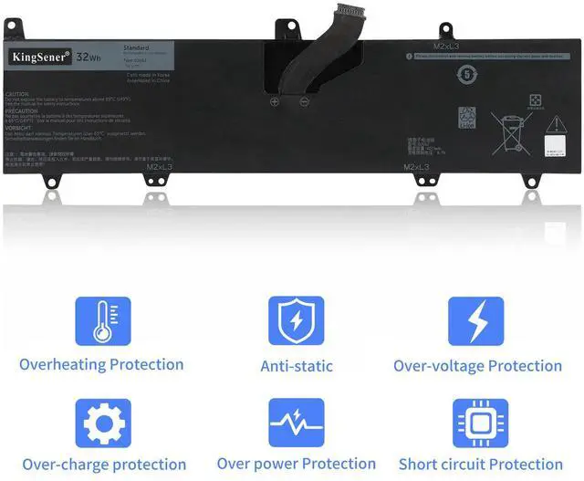 Alt view image 5 of 7 - KingSener 0JV6J Laptop battery For Inspiron 11-3162 11-3164 11-3168 11-3179 11-3162-D1208L 11-3162-D1208R Series 0HH6K9